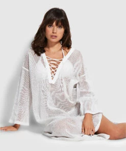 Cheapest π Seafolly Ladies Crochet Cover Up White βοΈ 10 Cheapest π Seafolly Ladies Crochet Cover Up White βοΈ -Seafolly Sales Shop 54630 CU White 3