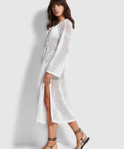 Cheapest π Seafolly Ladies Crochet Cover Up White βοΈ 11 Cheapest π Seafolly Ladies Crochet Cover Up White βοΈ -Seafolly Sales Shop 54630 CU White 4