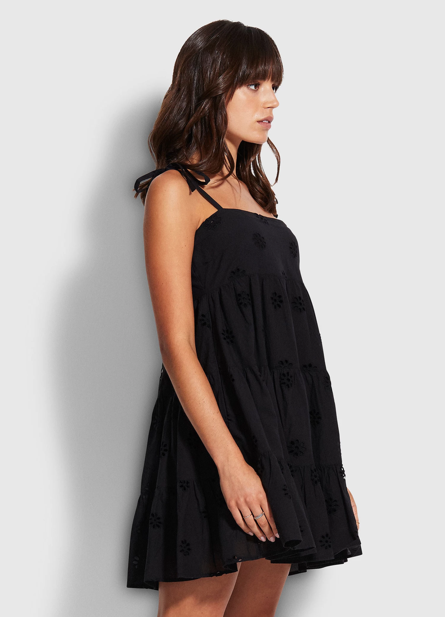 Best Pirce 🎉 Seafolly Ladies Embroidery Tier 👗 Dress Black 🔔 3 Best Pirce 🎉 Seafolly Ladies Embroidery Tier 👗 Dress Black 🔔 - Image 3