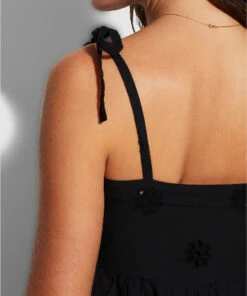 Best Pirce 🎉 Seafolly Ladies Embroidery Tier 👗 Dress Black 🔔 12 Best Pirce 🎉 Seafolly Ladies Embroidery Tier 👗 Dress Black 🔔 -Seafolly Sales Shop 54657 DR Black 6
