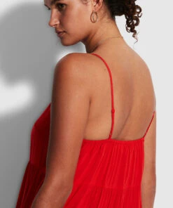 Best reviews of 🔥 Seafolly Ladies Weekend Tier 👗 Dress Mandarin red 🎉 -Seafolly Sales Shop 54663 DR MandarinRe 4