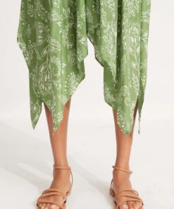 Coupon 🎉 Seafolly Ladies Folklore Scarf 👗 Dress Green tea 🤩 -Seafolly Sales Shop 54742 DR Green2520Tea 5