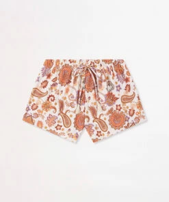 Buy ❤️ Seafolly Girls Retro Girls Fluted Swim Short Cream paisley ✨
