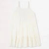 Outlet 🧨 Seafolly Girls Portofino Girls Sleeveless Tiered 👗 Dress White ⭐