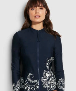 Budget β Seafolly Ladies Folklore Long Sleeve Sunvest True navy π₯ 8 Budget β Seafolly Ladies Folklore Long Sleeve Sunvest True navy π₯ -Seafolly Sales Shop 60203 933 True2520Navy 3