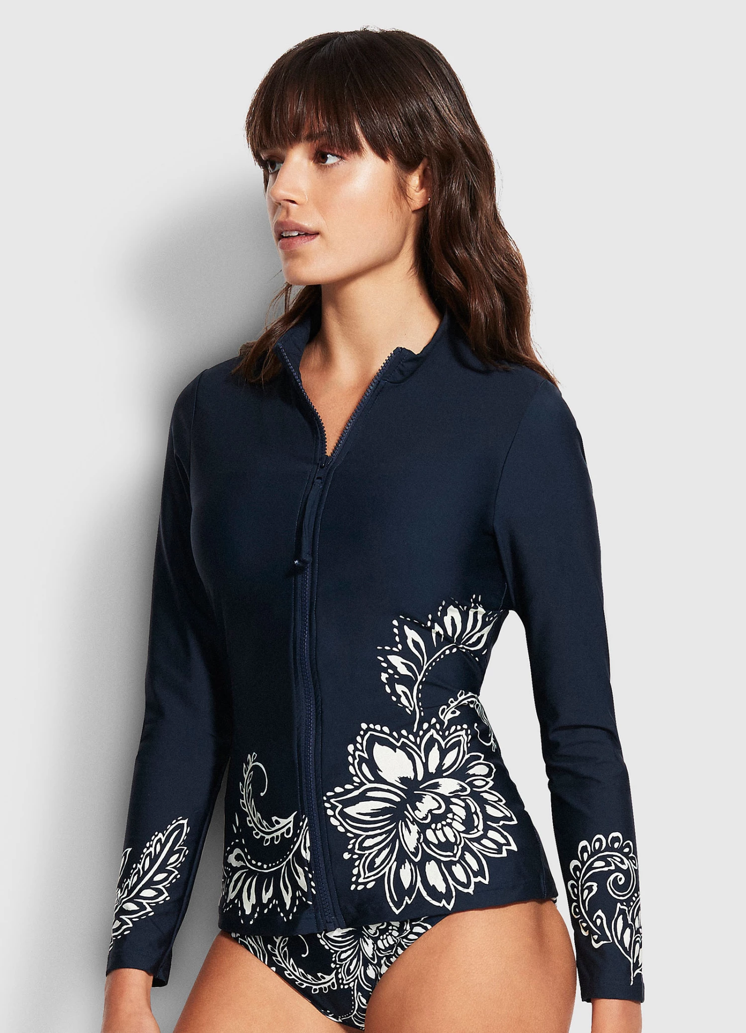 Budget β Seafolly Ladies Folklore Long Sleeve Sunvest True navy π₯ 4 Budget β Seafolly Ladies Folklore Long Sleeve Sunvest True navy π₯ - Image 4