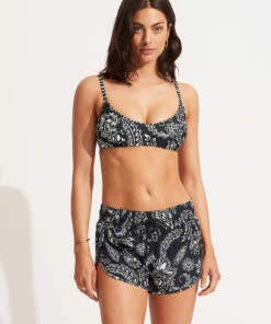 Best Sale 😍 Seafolly Ladies Folklore Board Short True navy 🔔