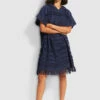Deals ❤️ Seafolly Ladies Seaside Towel Poncho True navy 🎉
