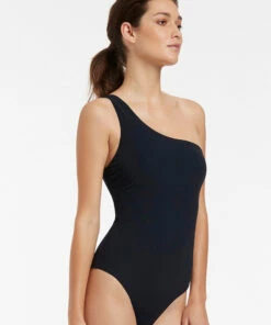 Outlet 🧨 Jetset One Shoulder One Piece Deep navy 🔥 -Seafolly Sales Shop J10772 DP2520NVY 3