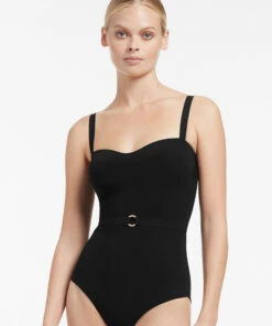 Best Sale 😀 Jetset Square Neck Infinity One Piece Black 💯