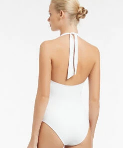 Best reviews of 👏 Jetset Plunge Halter One Piece White 👍 -Seafolly Sales Shop J10780 WHT 4