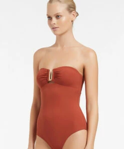 Best reviews of ⭐ Jetset Bandeau One Piece Russet 😀 -Seafolly Sales Shop J10789 Russet 3