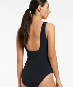 Outlet 🎉 Jetset Plunge One Piece Deep navy 🤩 -Seafolly Sales Shop J10799 DP2520NVY 4