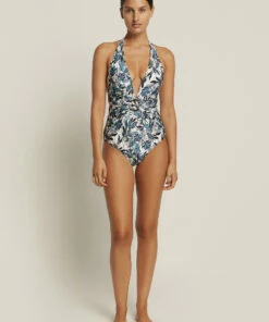 Best deal 🎉 Jets Isola Bella Plunge One Piece Aqua/white 🎉