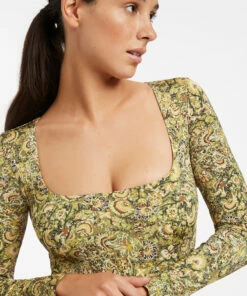 Promo 🌟 Jets Majorelle Trim Surf Suit Citron ⌛