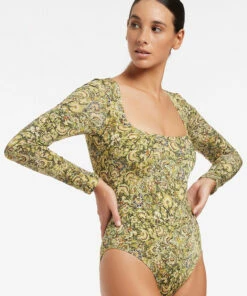 Promo π Jets Majorelle Trim Surf Suit Citron β 6 Promo π Jets Majorelle Trim Surf Suit Citron β -Seafolly Sales Shop J10872 Citron 3