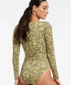 Promo π Jets Majorelle Trim Surf Suit Citron β 7 Promo π Jets Majorelle Trim Surf Suit Citron β -Seafolly Sales Shop J10872 Citron 4