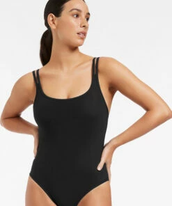 New ⌛ Jetset Double Strap One Piece Black 🤩