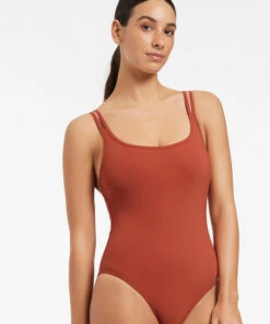 Hot Sale 🤩 Jetset Double Strap One Piece Russet 💯 -Seafolly Sales Shop J10881 Russet 4