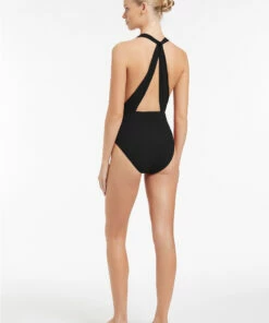 Hot Sale β€οΈ JETSET Plunge Loop Back One Piece Black π₯ 9 Hot Sale β€οΈ JETSET Plunge Loop Back One Piece Black π₯ -Seafolly Sales Shop J10891 Black 4