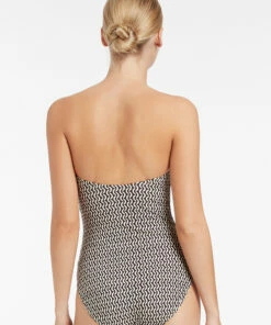 Best Sale ❤️ Jets Ipanema Bandeau One Piece Chocolate 🌟 -Seafolly Sales Shop J10907 Chocolate 5