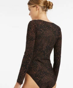 Budget 🛒 Jets Pantera Square Neck Surfsuit Chocolate ❤️ -Seafolly Sales Shop J10919 Chocolate 3