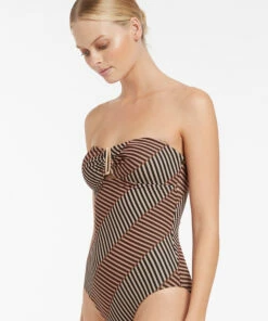 Best Sale ❤️ Jets Raya Bandeau One Piece Tobacco ⭐ 8 Best Sale ❤️ Jets Raya Bandeau One Piece Tobacco ⭐ -Seafolly Sales Shop J10930 TOBACCO 4