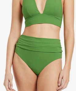 Outlet 🔥 Jetset Fold Down Pant Palm 😍 -Seafolly Sales Shop J3749 Palm 3