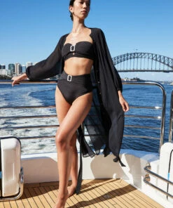 Discount 💯 Jets Azure High Waist Pant Black 💯