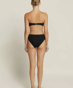 Deals 😍 Jetset U Trim Mid Pant Black ✔️ -Seafolly Sales Shop J3775 BLK 5