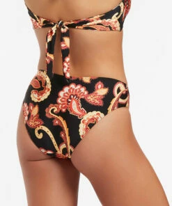 Brand new 😀 Jets Silk Road Trim Mid 👙 Bikini Bottom Black 👍 -Seafolly Sales Shop J3792 BLK 3