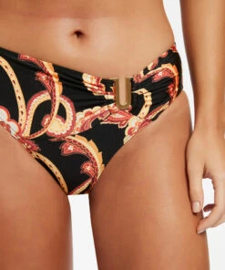 Brand new 😀 Jets Silk Road Trim Mid 👙 Bikini Bottom Black 👍 -Seafolly Sales Shop J3792 BLK 4