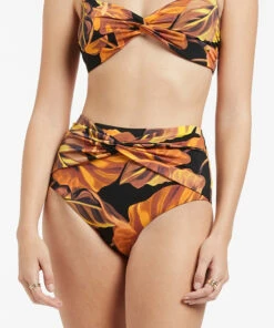 Wholesale 🔥 Jets Palmas Twist Front Pant Black 🧨 -Seafolly Sales Shop J3851 BLK 3