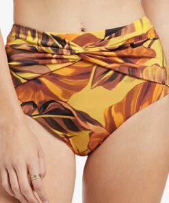 Promo 🤩 Jets Palmas Twist Front Pant Citrus 🔥 -Seafolly Sales Shop J3851 Citrus 3
