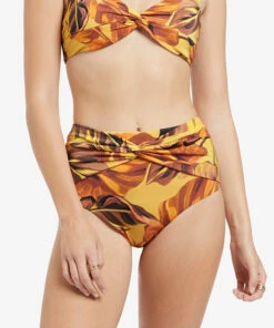 Promo 🤩 Jets Palmas Twist Front Pant Citrus 🔥 -Seafolly Sales Shop J3851 Citrus 4