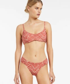 New ❤️ Jets Bonita Ruched Hipster Maple 👏