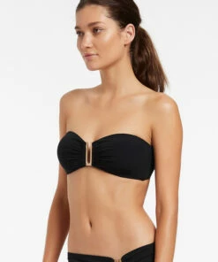 Buy 🎉 Jetset Bandeau Top Black 💯 -Seafolly Sales Shop J40256 BLK 3