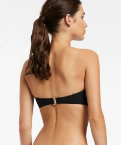 Buy 🎉 Jetset Bandeau Top Black 💯 -Seafolly Sales Shop J40256 BLK 4