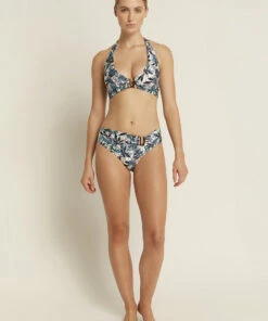 Cheapest 💯 Jets Isola Bella D/DD Halter Top Aqua/white 🎉