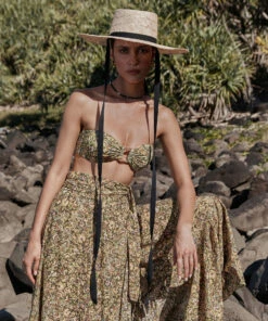 Outlet 🛒 Jets Majorelle Trim Bandeau 👙 Bikini Citron 🧨