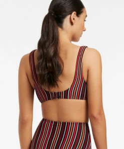 Cheapest 👏 Jets Bedouin Stripe C/D Underwire 👙 Bikini Top Black 🔔 8 Cheapest 👏 Jets Bedouin Stripe C/D Underwire 👙 Bikini Top Black 🔔 -Seafolly Sales Shop J40317C D BLK 4