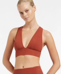 Promo 😀 Jetset Soft Tri Top Russet ⭐ -Seafolly Sales Shop J40322 Russet 3