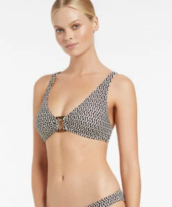 Promo 👍 Jets Ipanema C-D Tri Top Chocolate 👍 -Seafolly Sales Shop J40336C D Chocolate 4