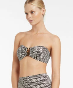Best deal 🎉 Jets Ipanema Bandeau Top Chocolate 👏 -Seafolly Sales Shop J40339 Chocolate 4