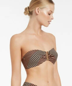 Best reviews of 🌟 Jets Raya Bandeau Top Tobacco 👏 -Seafolly Sales Shop J40355 TOBACCO 3