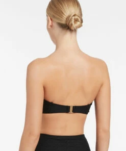 Discount 🔔 Jets Rio Bandeau Top Black 😍 -Seafolly Sales Shop J40357 BLK 4