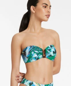 Discount ✔️ Jets Viva Bandeau Top Emerald 👍 -Seafolly Sales Shop J40382 Emerald 3