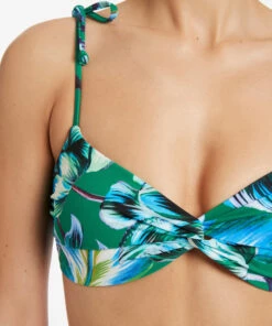 Promo 🔔 Jets Viva Twist Front Top Emerald ✨ -Seafolly Sales Shop J40383 Emerald 5