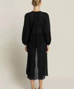 Budget 🧨 Jetset Longline Shirt 👗 Dress Black 🤩 -Seafolly Sales Shop J60771 BLK 4