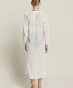 Cheap 🔥 Jetset Longline Shirt 👗 Dress White 😍 -Seafolly Sales Shop J60771 WHT 4